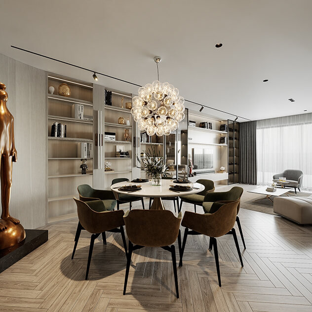  3D Interior Apartment by Tuan Anh Nguyen