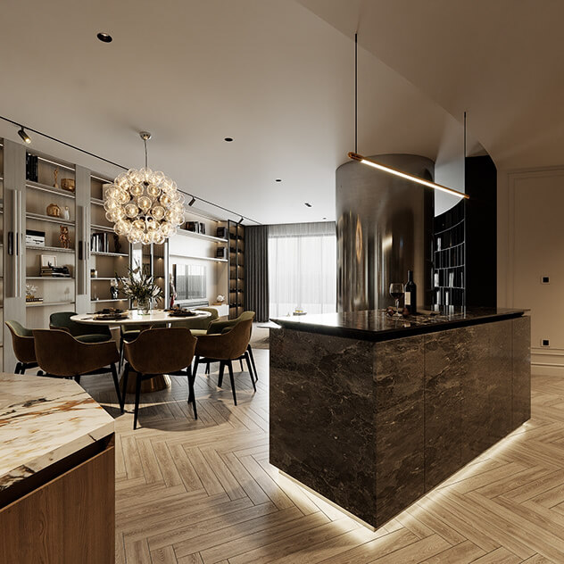  3D Interior Apartment by Tuan Anh Nguyen