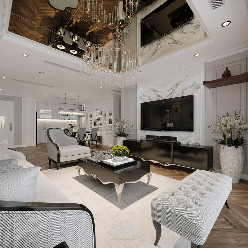  Living Room- Kitchen Interior by Phong Mai BK