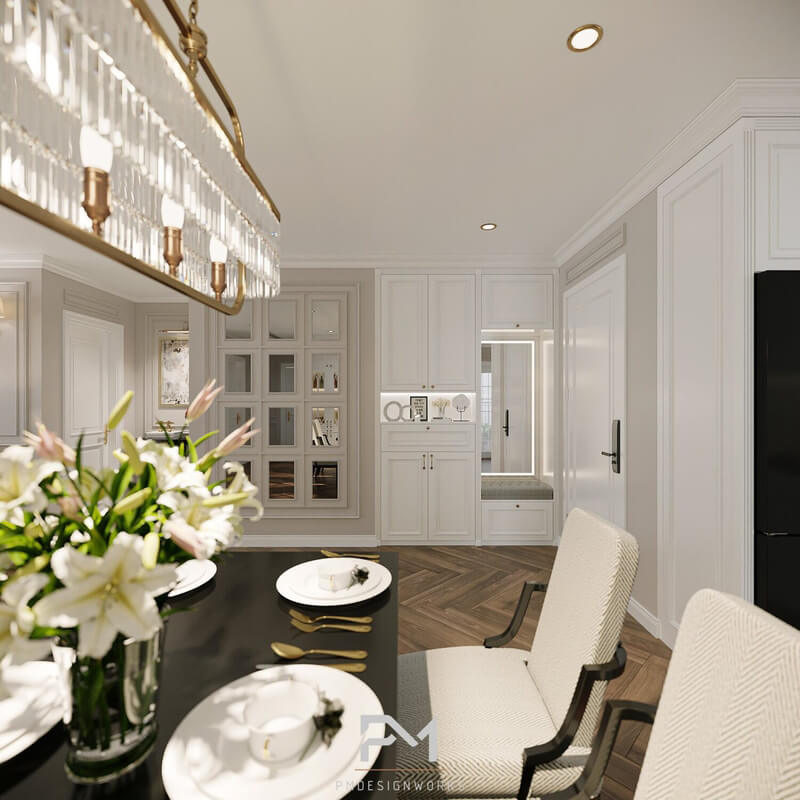  Living Room- Kitchen Interior by Phong Mai BK