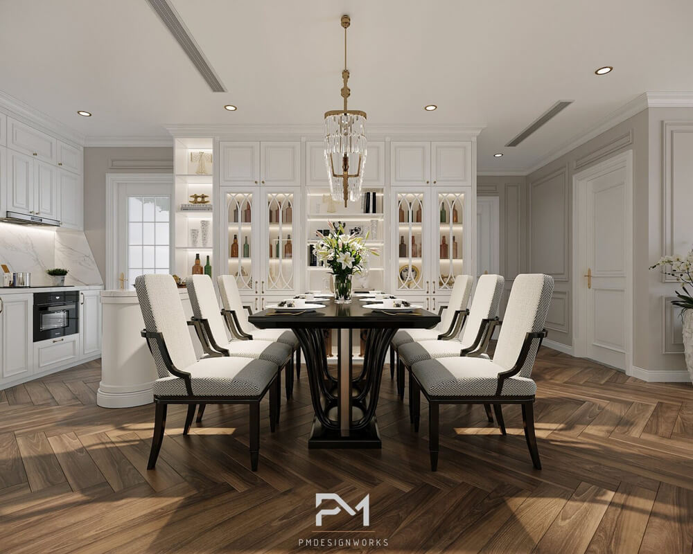  Living Room- Kitchen Interior by Phong Mai BK