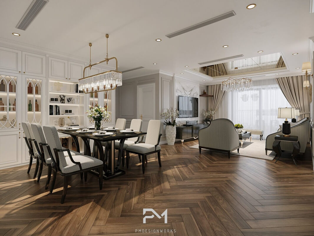  Living Room- Kitchen Interior by Phong Mai BK