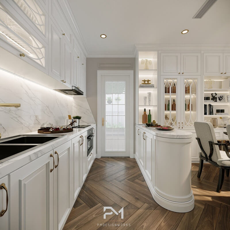  Living Room- Kitchen Interior by Phong Mai BK