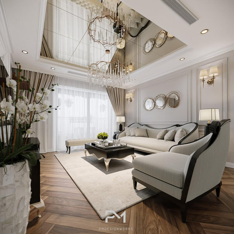  Living Room- Kitchen Interior by Phong Mai BK