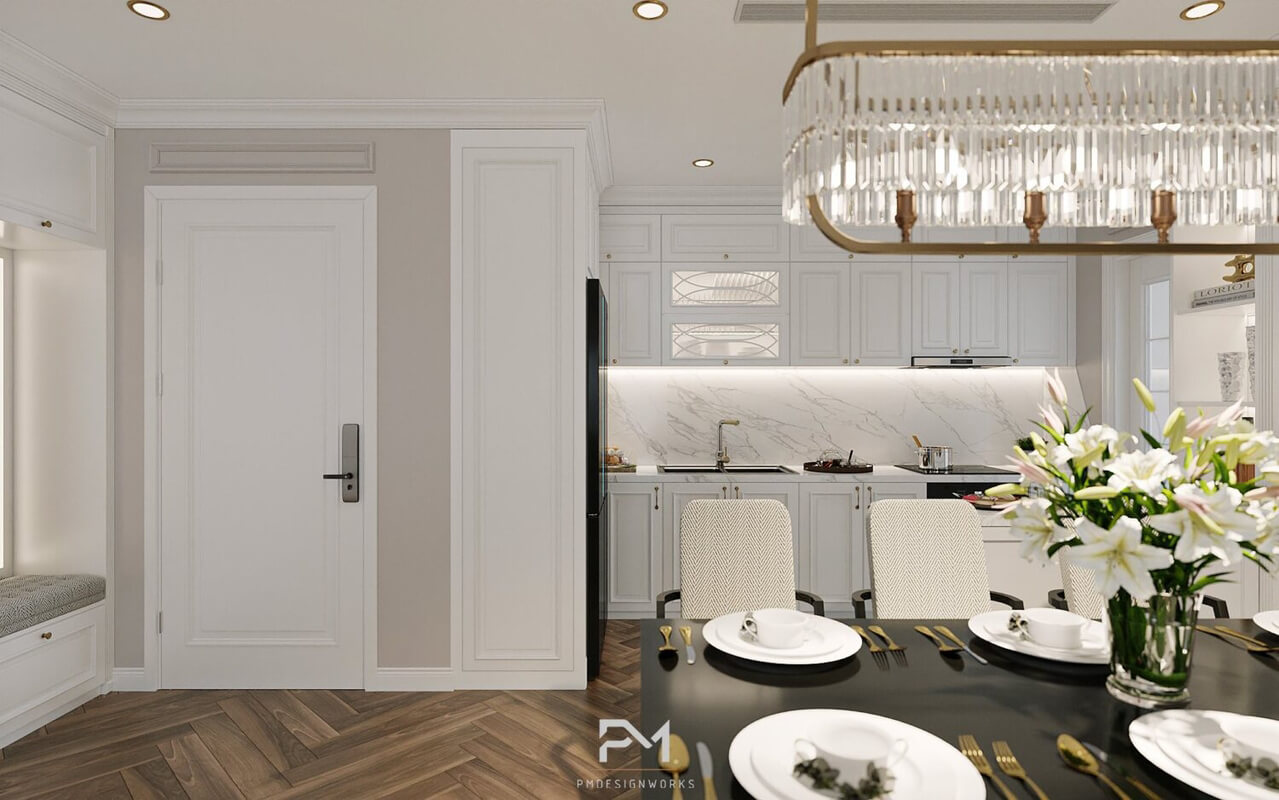  Living Room- Kitchen Interior by Phong Mai BK