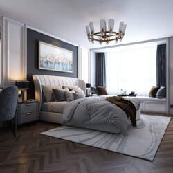 3D Interior Scenes File 3dsmax Model Bedroom 391 By Le Anh Tuan 