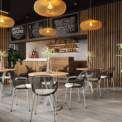 9568 3D Model Interior Coffee Scenes File 3dsmax By Chung Nguyen 