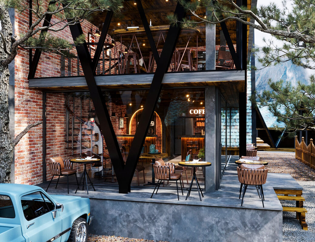 3D Model Interior Coffee 86 Scenes File 3dsmax By Le Son