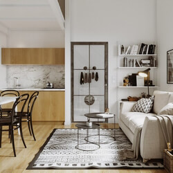 3D Interior Apartment 192 Scene File 3dsmax By Dung Nh 