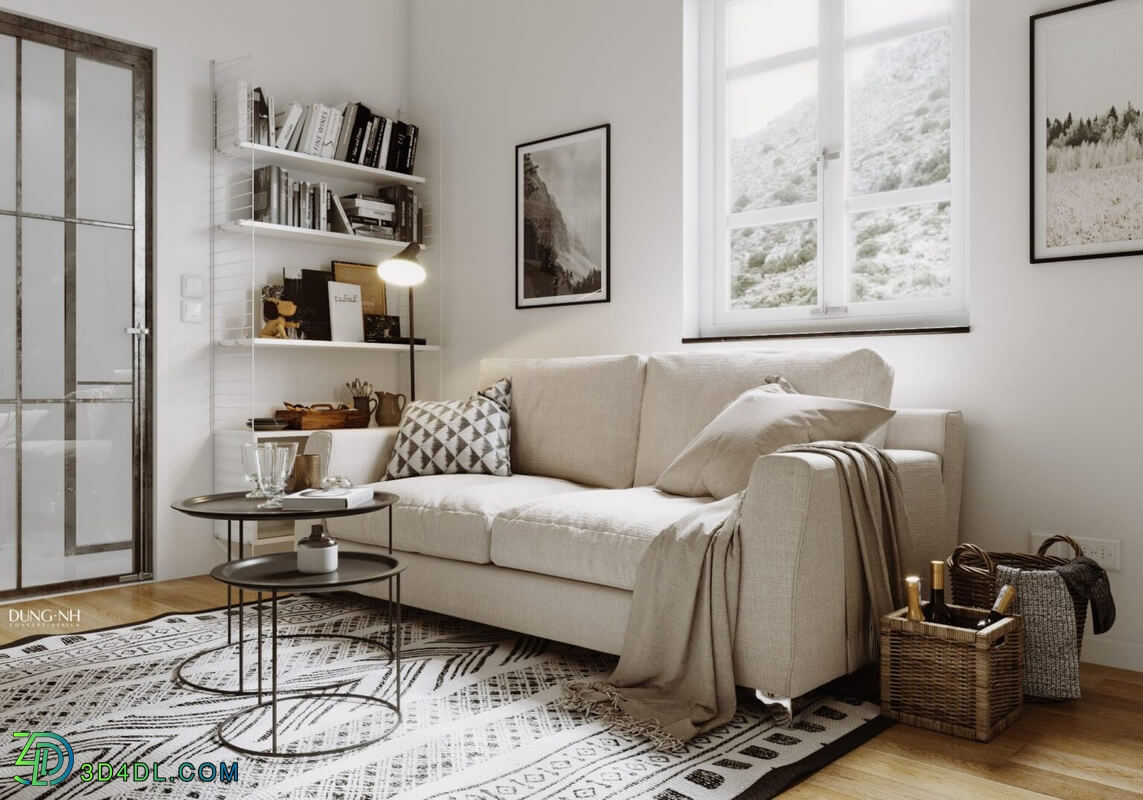 3D Interior Apartment 192 Scene File 3dsmax By Dung Nh