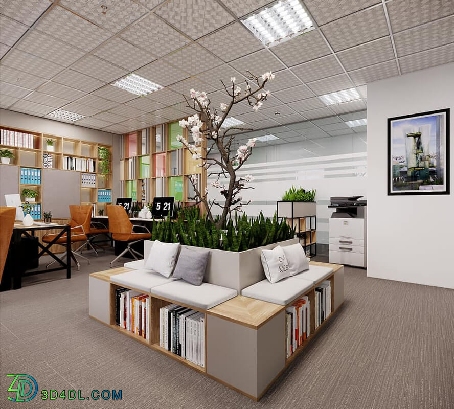 3d Interior Office Room 38 Scene File 3dsmax Model By Nguyen Van Son