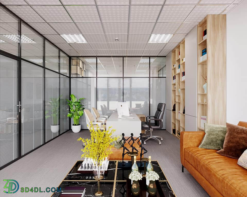 3d Interior Office Room 38 Scene File 3dsmax Model By Nguyen Van Son