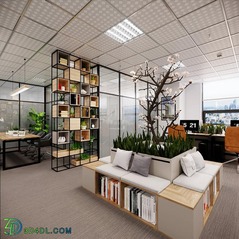 3d Interior Office Room 38 Scene File 3dsmax Model By Nguyen Van Son