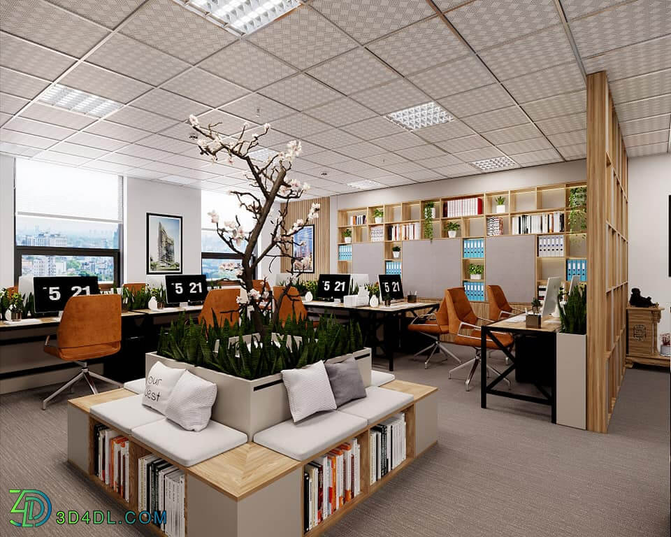 3d Interior Office Room 38 Scene File 3dsmax Model By Nguyen Van Son