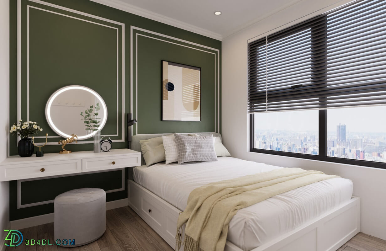 3D Interior Scenes File 3dsmax Model Bedroom 422 By Tuan An