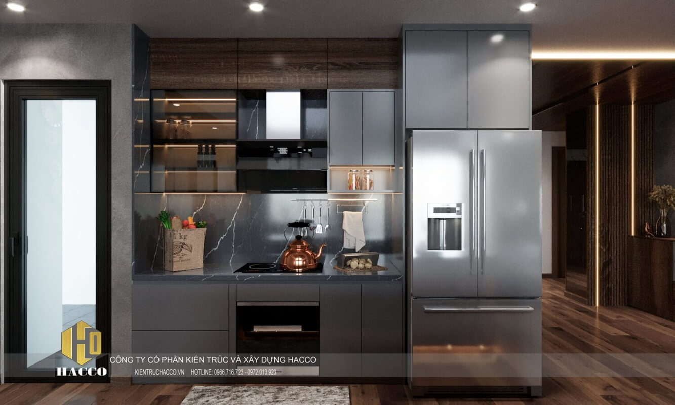  Living Room - Kitchen Interior by Trong Khoa