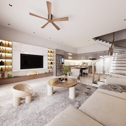  3D Apartment Interior by Tran Long 
