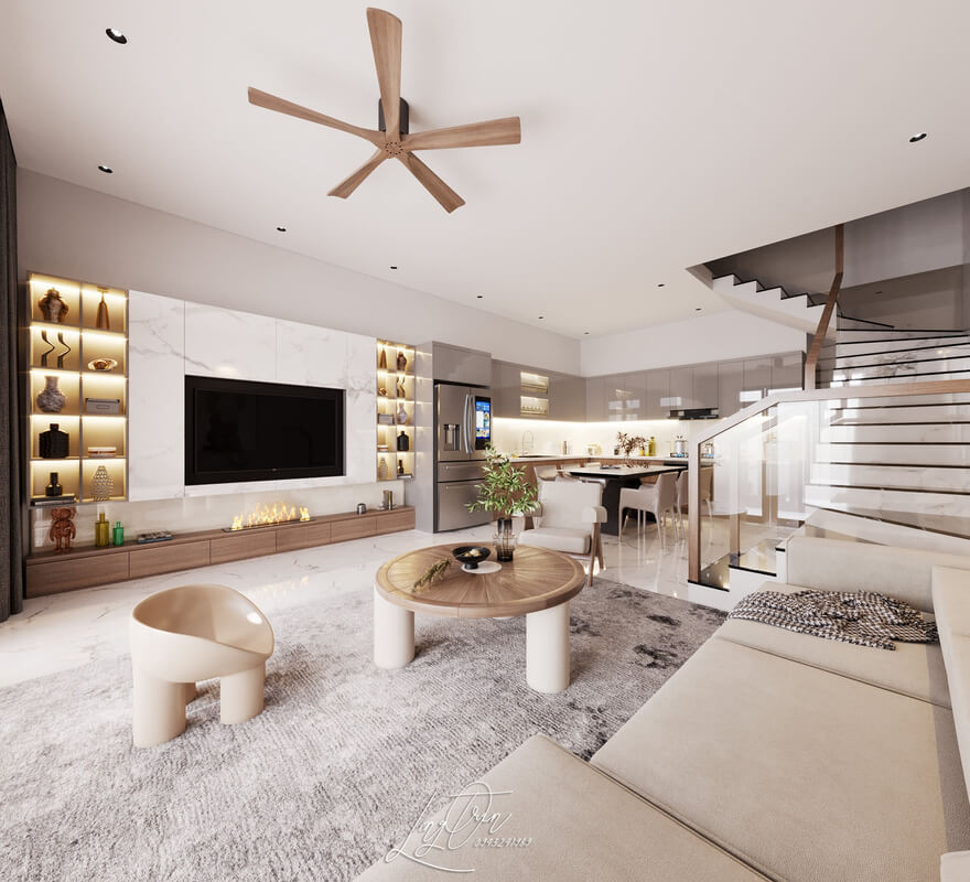  3D Apartment Interior by Tran Long