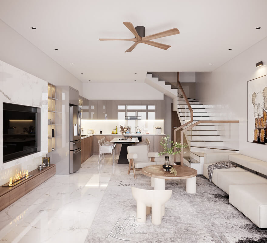  3D Apartment Interior by Tran Long