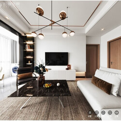 3D Interior Scene File 3dsmax Model Livingroom 441 By Leo Nguyen 
