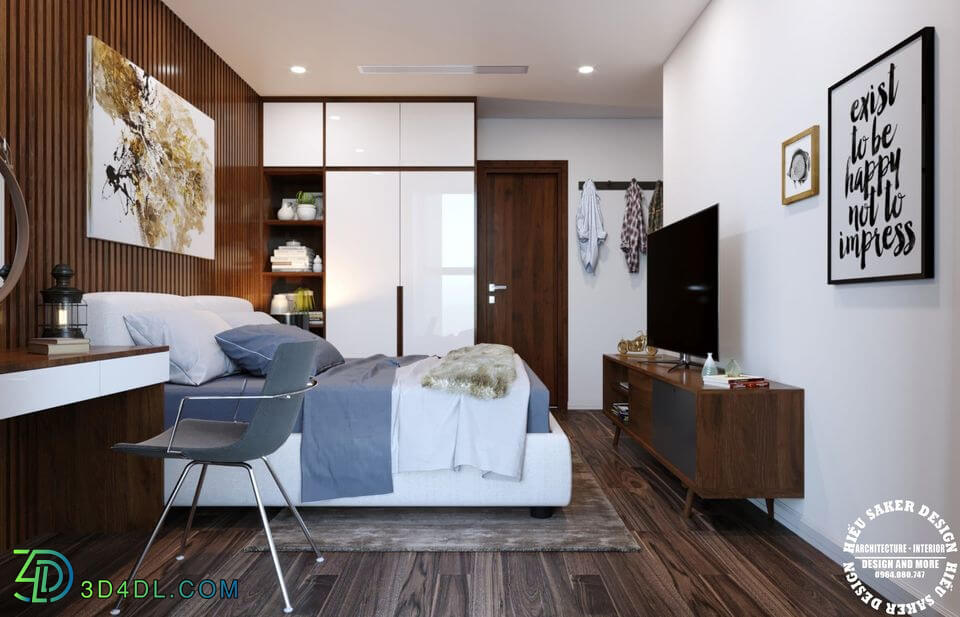 3D Interior Scenes File 3dsmax Model Bedroom 443 By Kts Hieu Saker