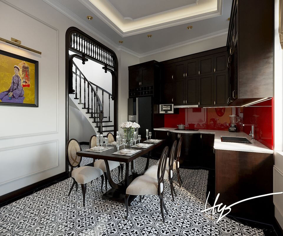  Interior Living room- Kitchen Model By Manh Hung Le