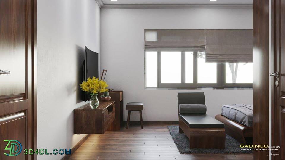 3D Interior Scene File 3dsmax Bedroom 195 By AnNgoc 