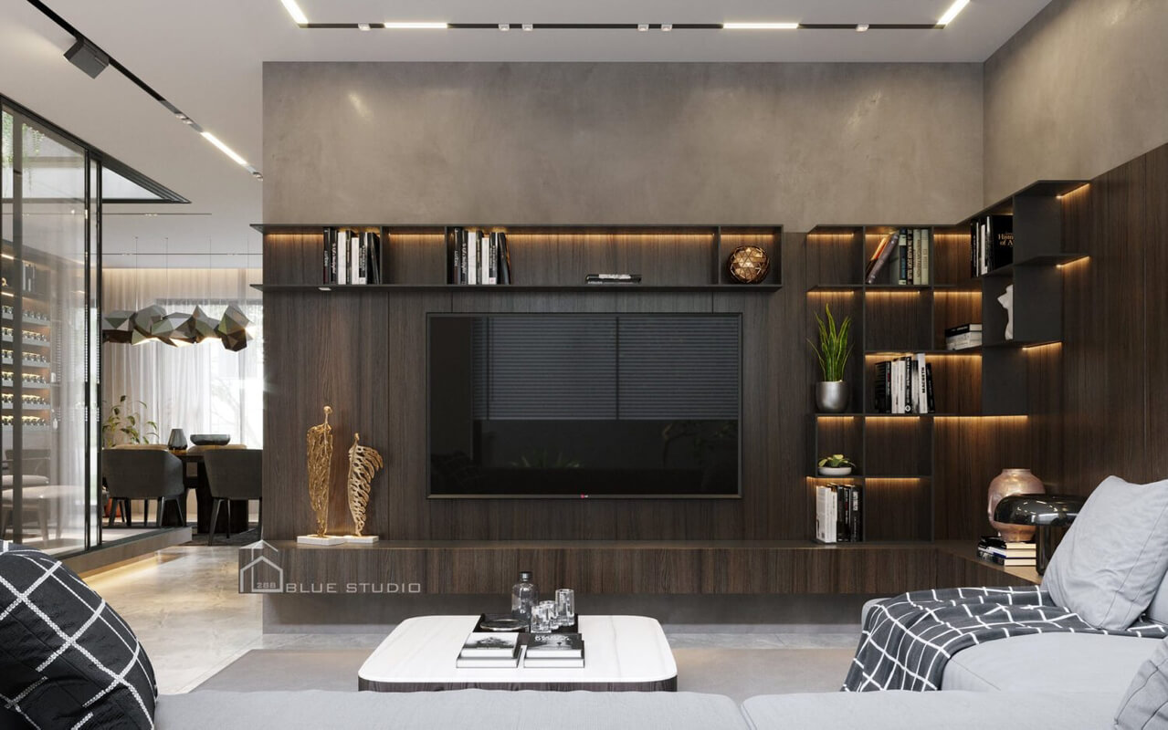  Living Room - Kitchen Interior Model by Vu Hung Thinh