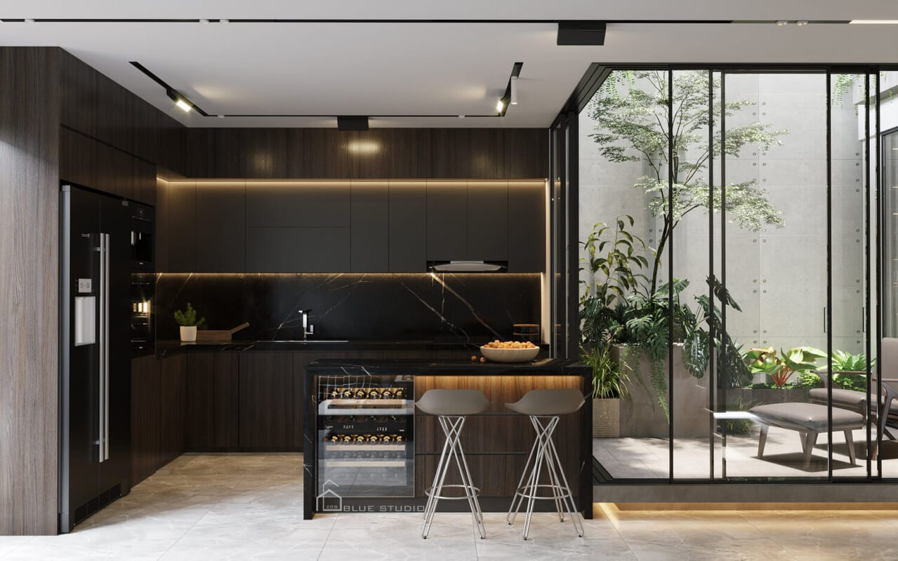  Living Room - Kitchen Interior Model by Vu Hung Thinh