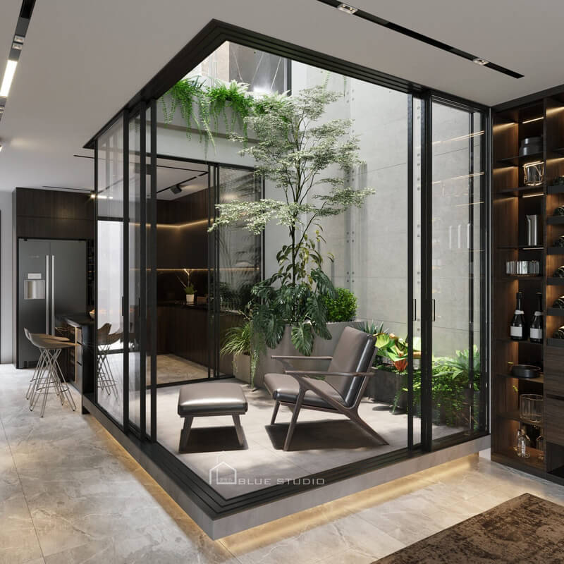  Living Room - Kitchen Interior Model by Vu Hung Thinh