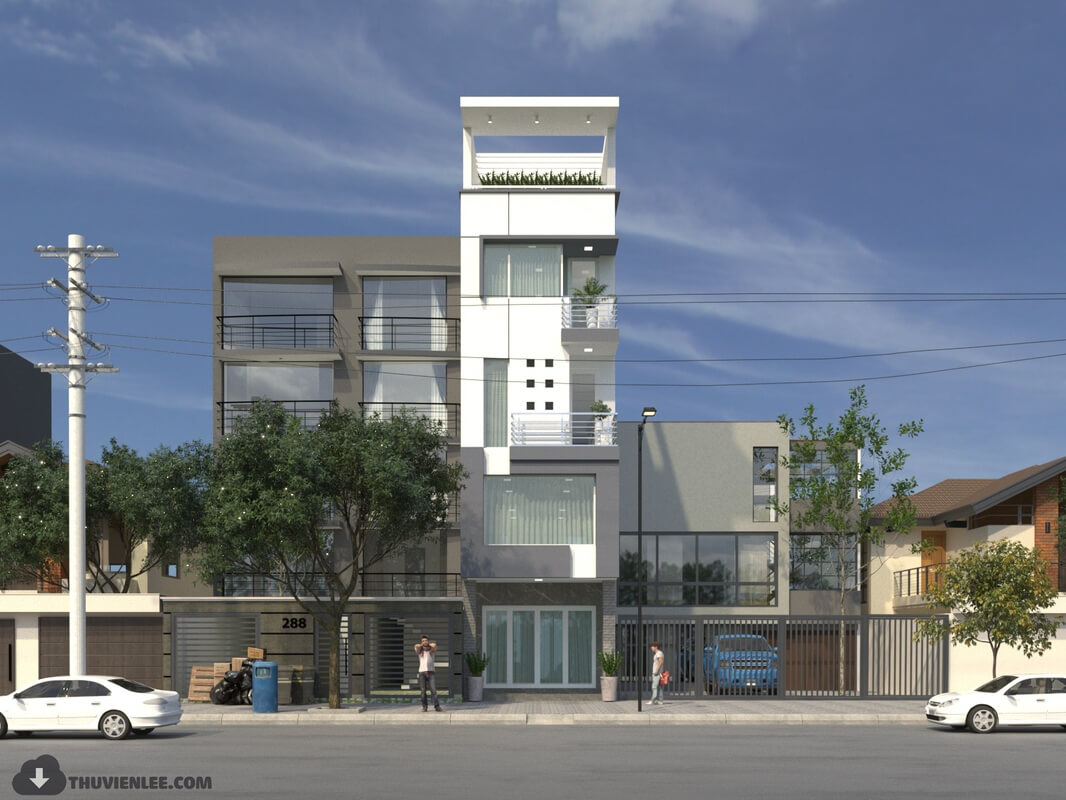 3D Exterior House 8 Scene Model 3dsmax By Huy Hieu Lee