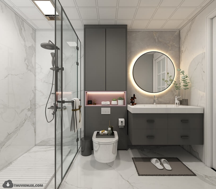  3D Bathroom Furniture by Huy Hieu Lee