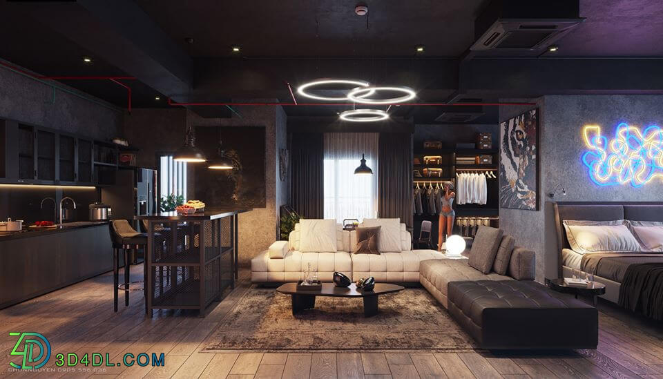 3D Interior Apartment 85 Scene File 3dsmax By Chuns Nguyen