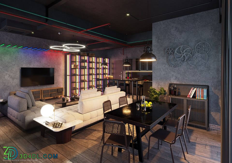 3D Interior Apartment 85 Scene File 3dsmax By Chuns Nguyen