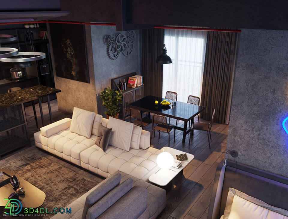 3D Interior Apartment 85 Scene File 3dsmax By Chuns Nguyen