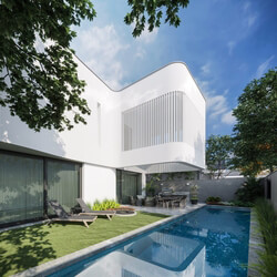  3D Exterior House by Nguyen Quan 