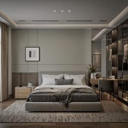 13243. Download Free 3D Bedroom Interior Model By Hieu Phan 