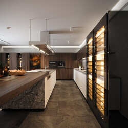  Kitchen Interior Model by Quang Hoa 