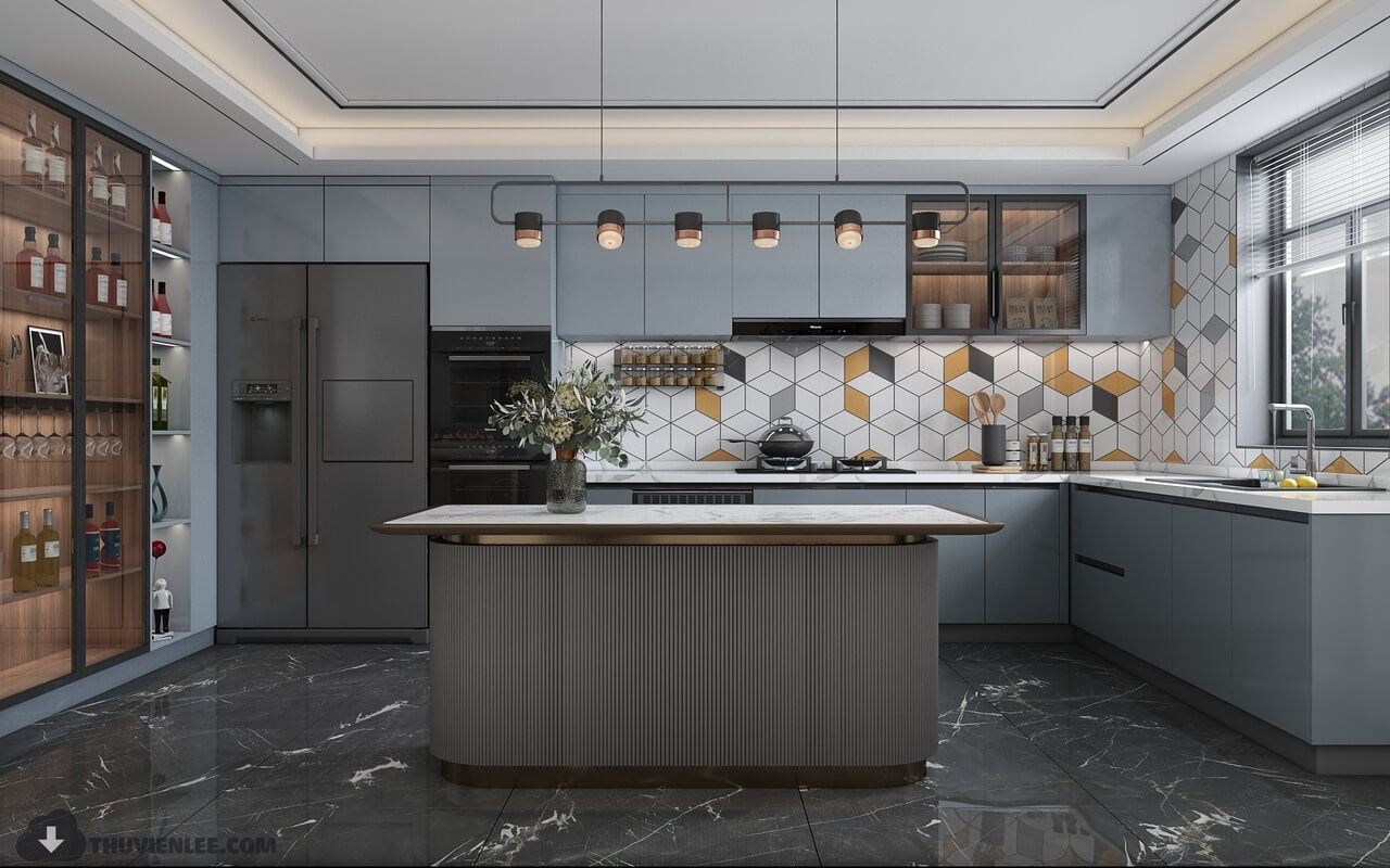 3D Model Kitchen 228 By HuyHieuLee