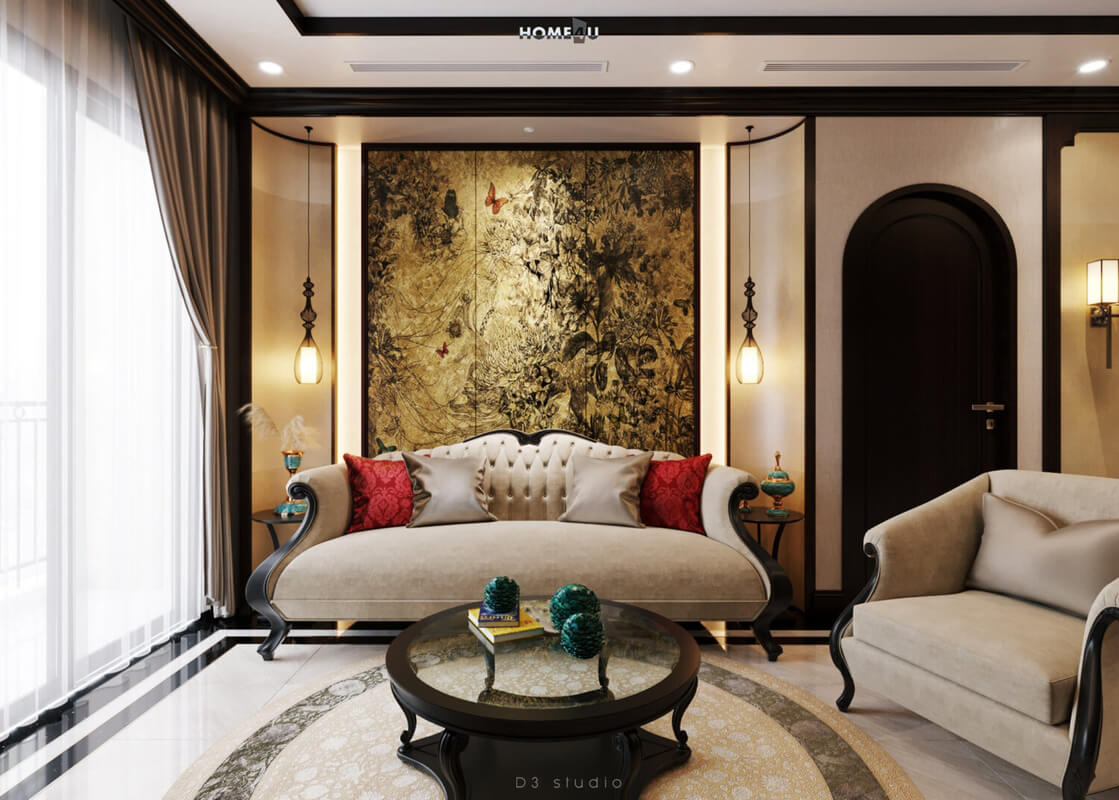  3D Indochine Apartment Interior By Duong Bui