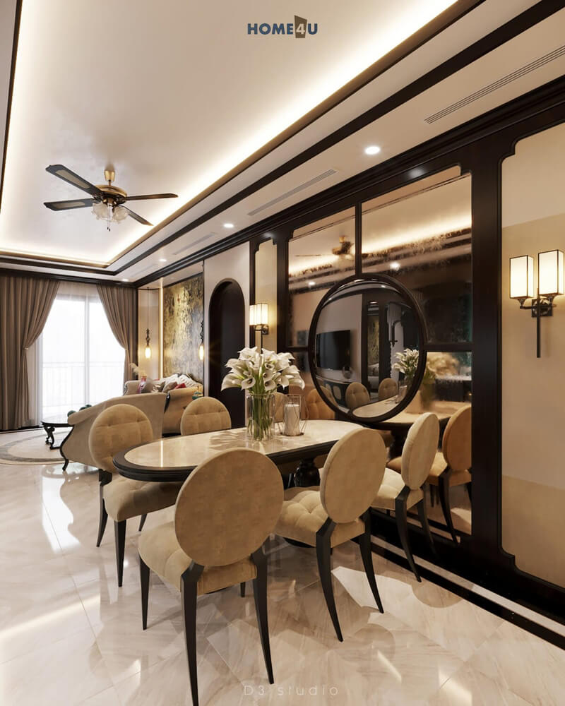  3D Indochine Apartment Interior By Duong Bui