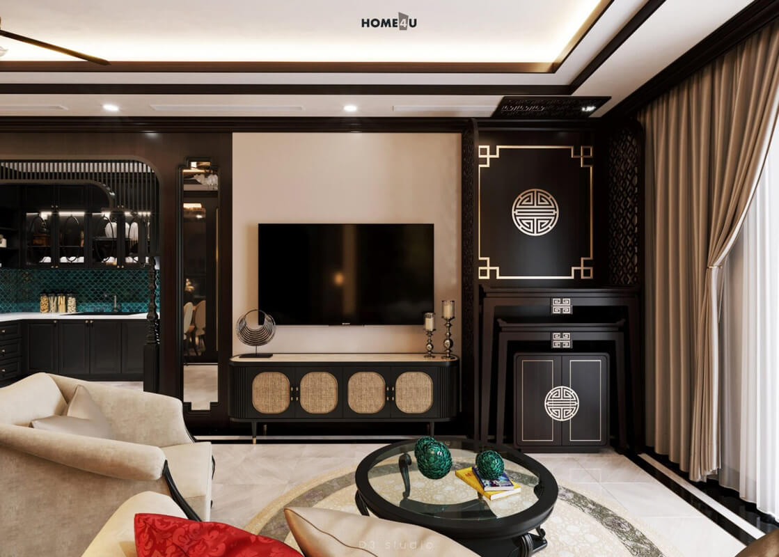  3D Indochine Apartment Interior By Duong Bui