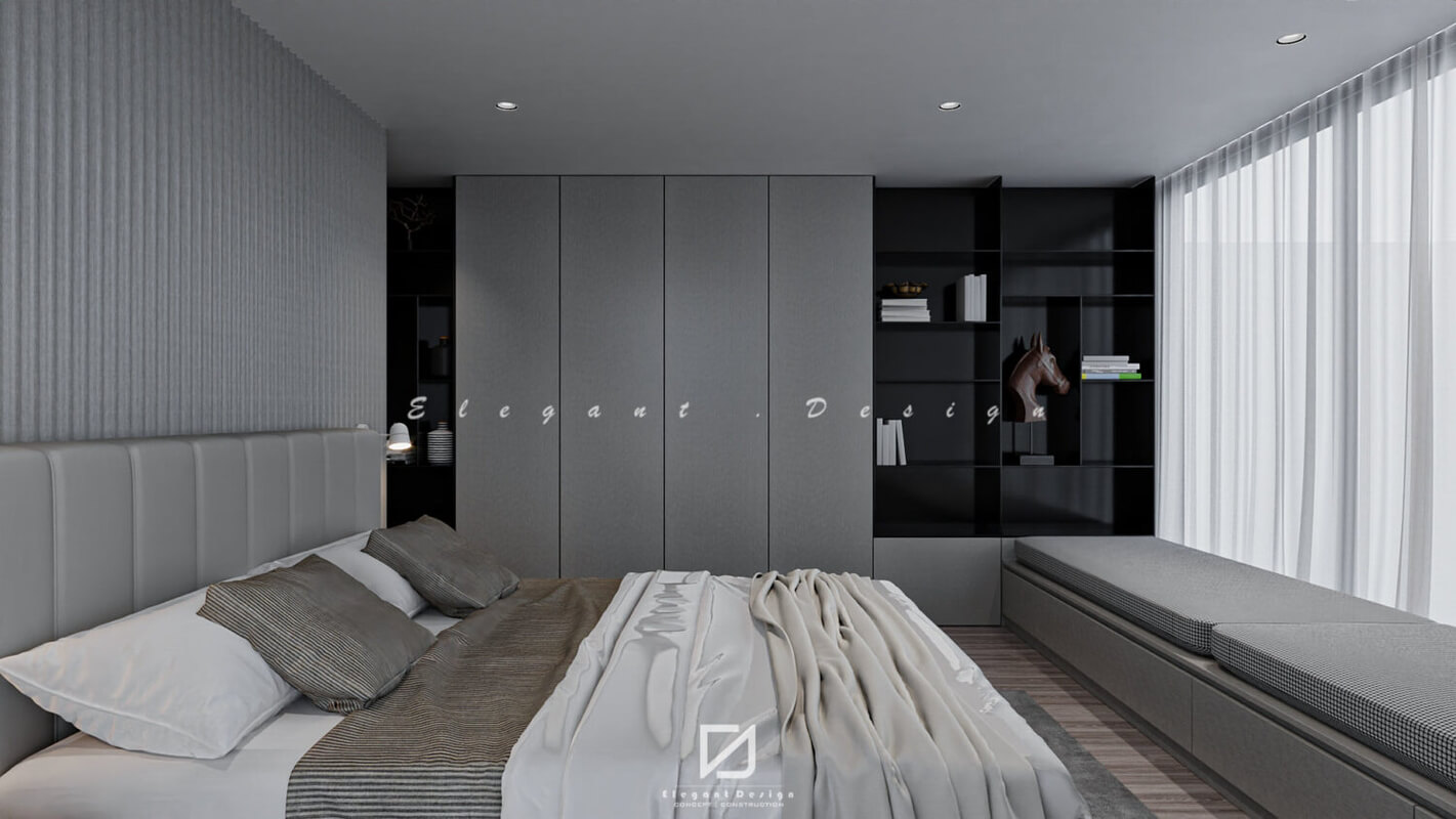  3D Interior Bedroom and Bathroom by Nguyen The Dinh