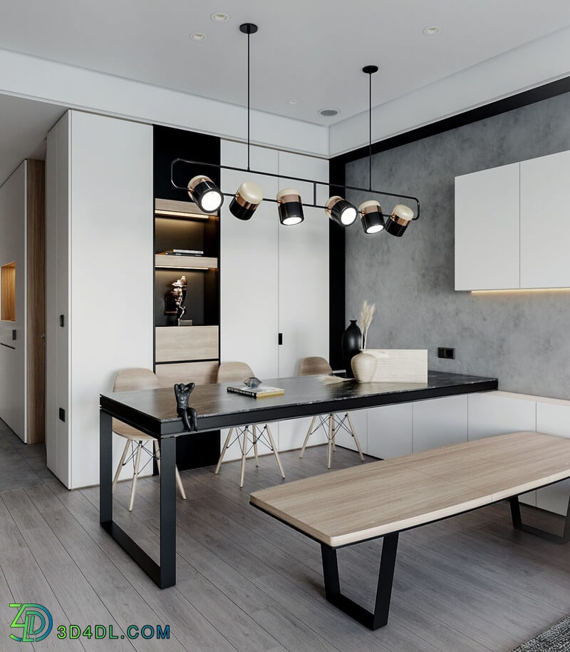 3D Interior Apartment 109 Scene File 3dsmax By Pham An