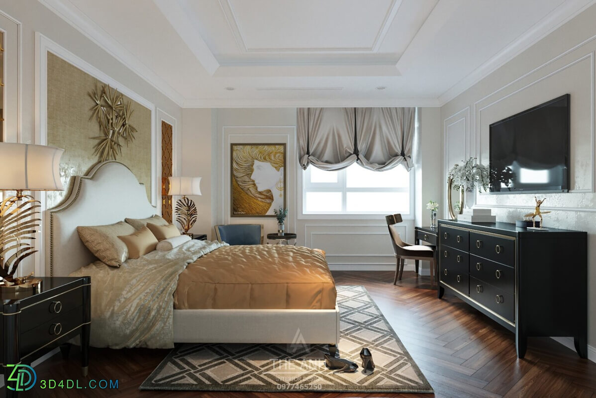 3D Interior Scenes File 3dsmax Model Bedroom 335 By LuongAnh