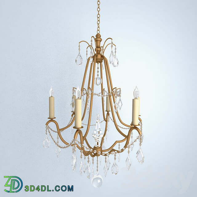 Chandelier Currey amp Company Pendant light 3D Models
