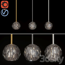 RH BOULE DE CRISTAL SINGLE ROD PENDANT Pendant light 3D Models 