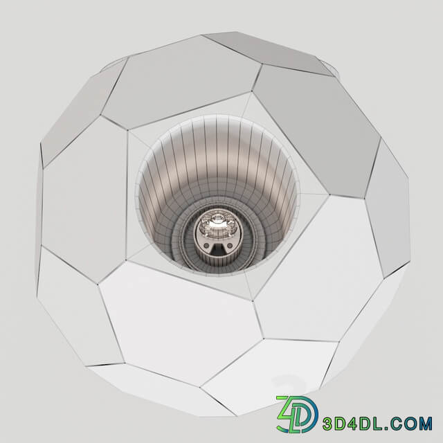 RH BOULE DE CRISTAL SINGLE ROD PENDANT Pendant light 3D Models