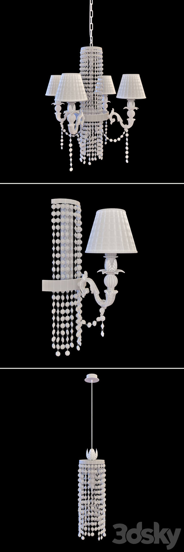 Flamina Pendant light 3D Models