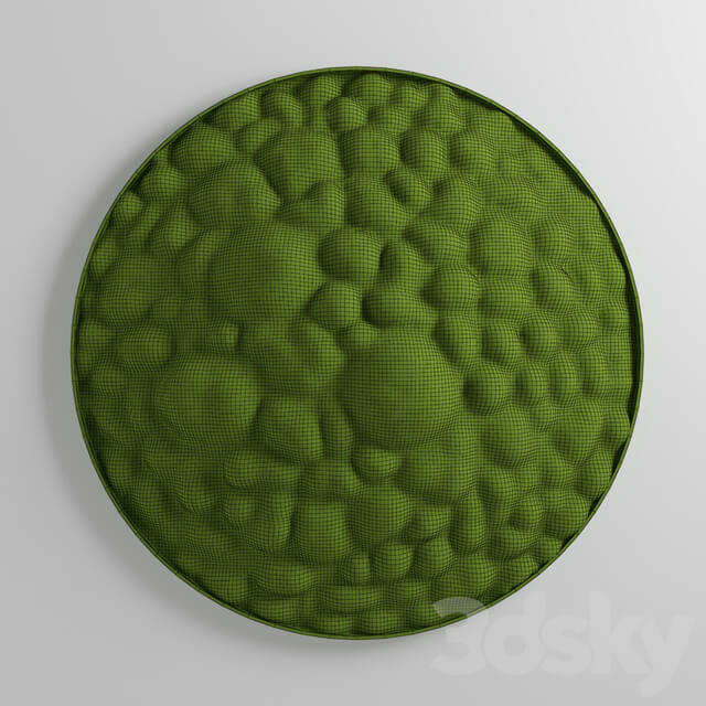 panel moss boulder Fitowall 3D Models